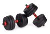 Állítható kézisúlyzók 2x20 kg súlyzókészlet 40 kg rúddal