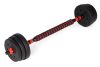 Állítható kézisúlyzók 2x20 kg súlyzókészlet 40 kg rúddal
