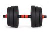 Állítható kézisúlyzók 2x20 kg súlyzókészlet 40 kg rúddal