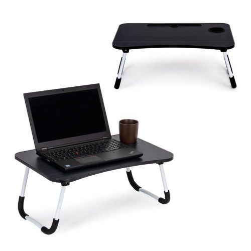 Ágyasztali laptopállvány 60x40 cm – fekete