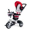 Piros háromkerekű forgatható napellenzővel, tartós gumikerékkel – ECOTOYS