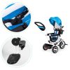 Kék háromkerekű forgatható napellenzővel, strapabíró gumikkal – ECOTOYS