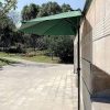 Félernyős terasz napernyő, 2,7 m, zöld, MultiGarden