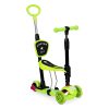 Háromkerekű egyensúlyroller világító LED kerekekkel, 3 az 1-ben - zöld ECOTOYS