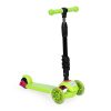 Háromkerekű egyensúlyroller világító LED kerekekkel, 3 az 1-ben - zöld ECOTOYS
