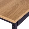 Bútorgarnitúra: asztal + 2 szék, fém, MDF, ModernHome