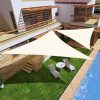 Vízálló napvitorla 3x3x3 m ModernHome – bézs