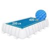 Napelemes fűtőszőnyeg takaró fémvázas medencéhez 400x200 cm Intex 28028